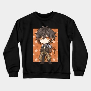 Chibi Zhongli Crewneck Sweatshirt